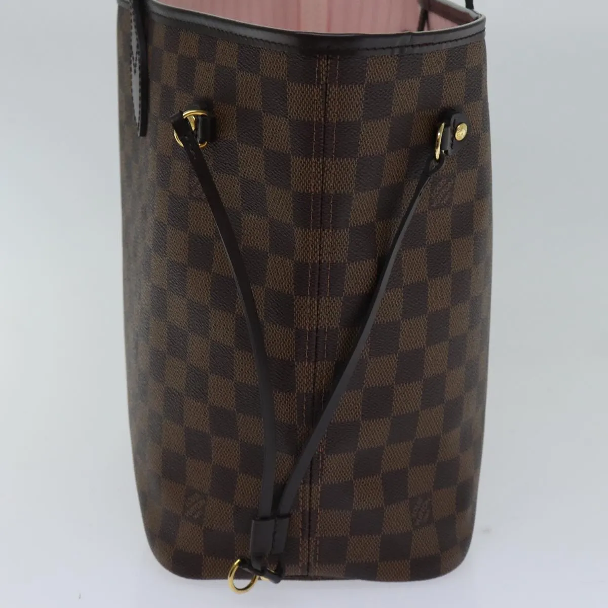 Trendy Inspired Louis Vuitton Damier Ebene Neverfull Mm Tote Bag N51105 Lv Auth 86990sa