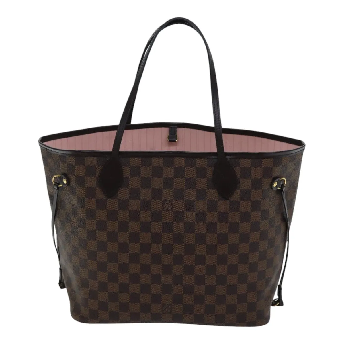Trendy Inspired Louis Vuitton Damier Ebene Neverfull Mm Tote Bag N51105 Lv Auth 86990sa