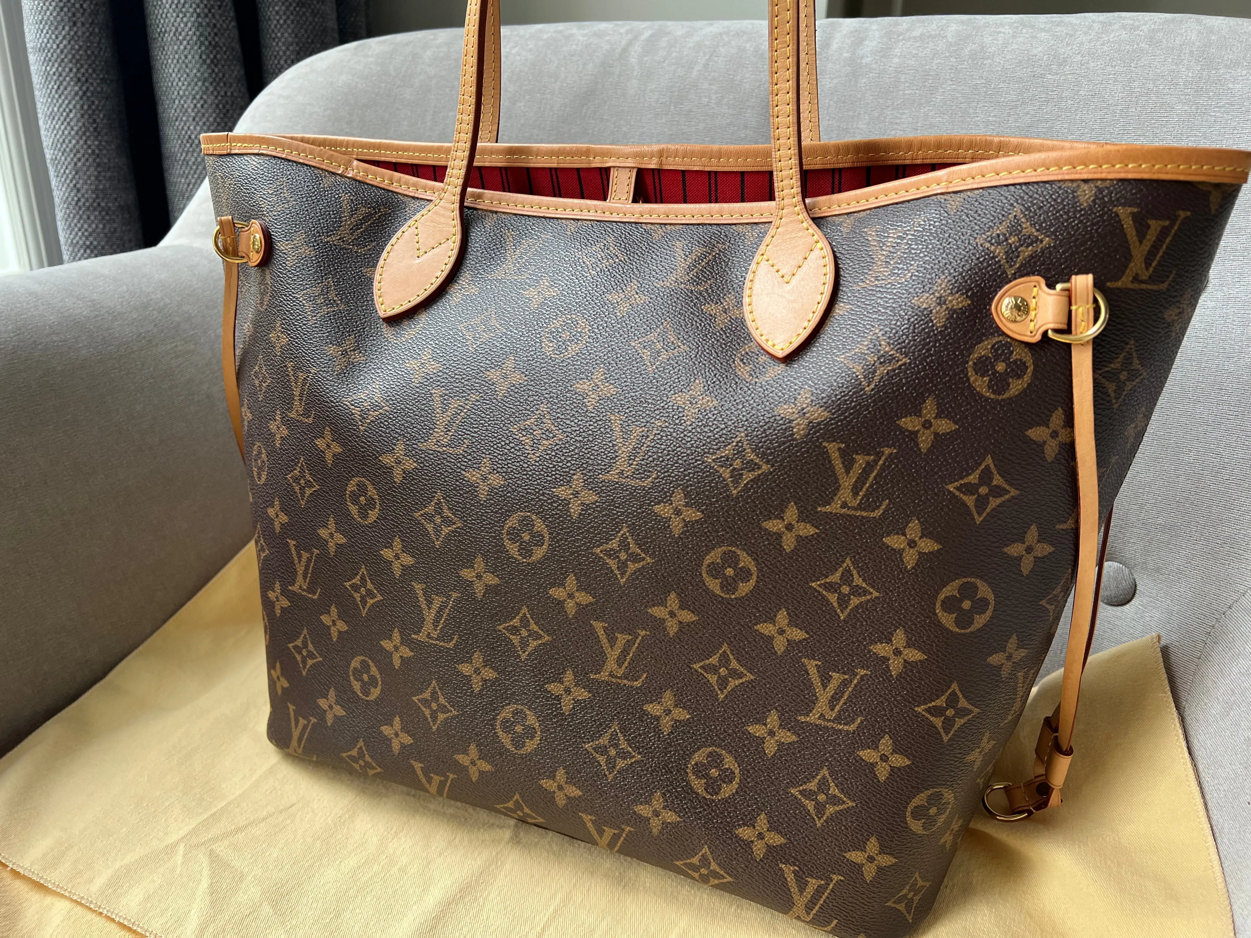 Trendy Inspired Louis Vuitton Neverfull Mm Monogram (rrp £1,410)