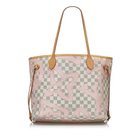 Trendy Inspired Louis Vuitton Tahitienne Neverfull Mm Damier Azur Canvas