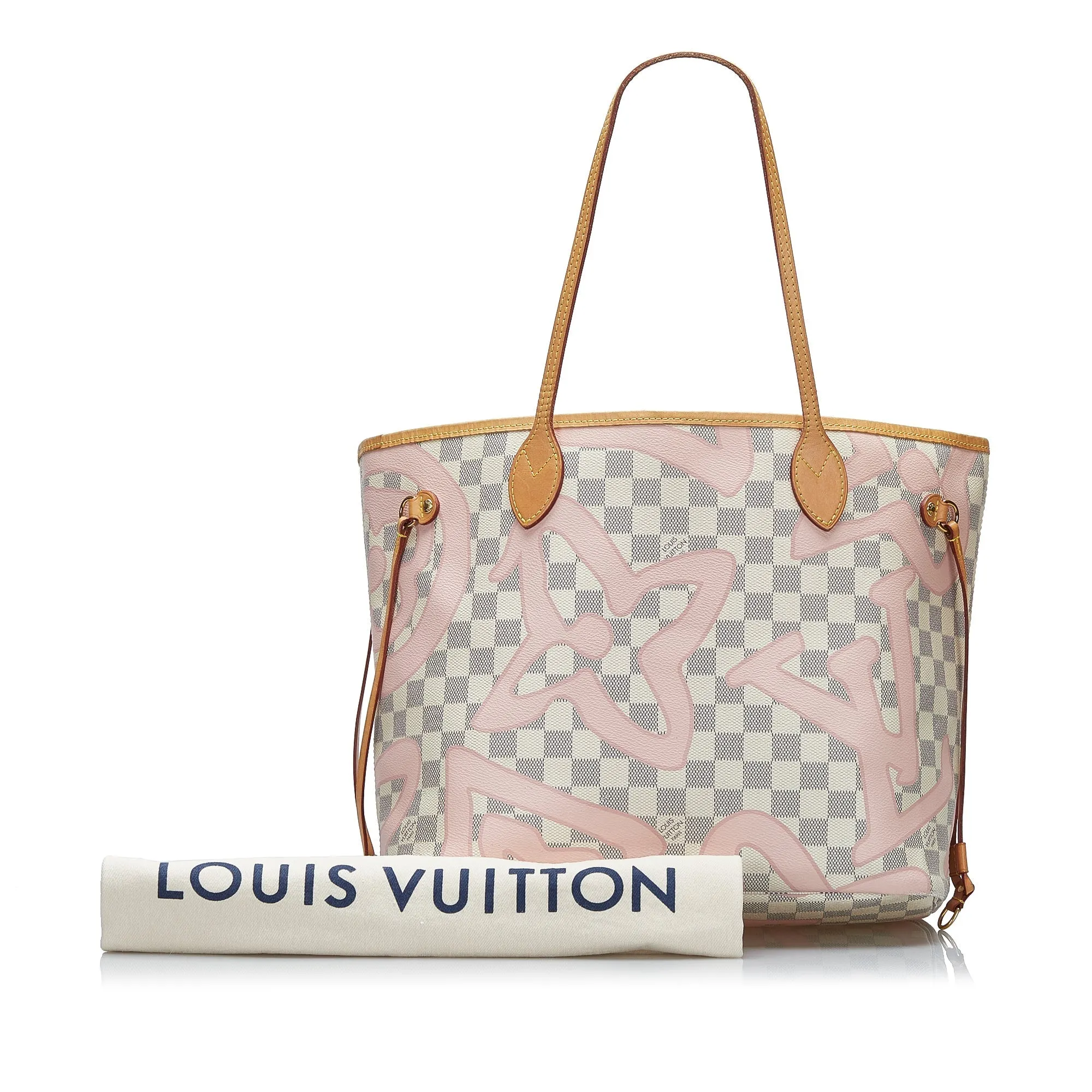 Trendy Inspired Louis Vuitton Tahitienne Neverfull Mm Damier Azur Canvas