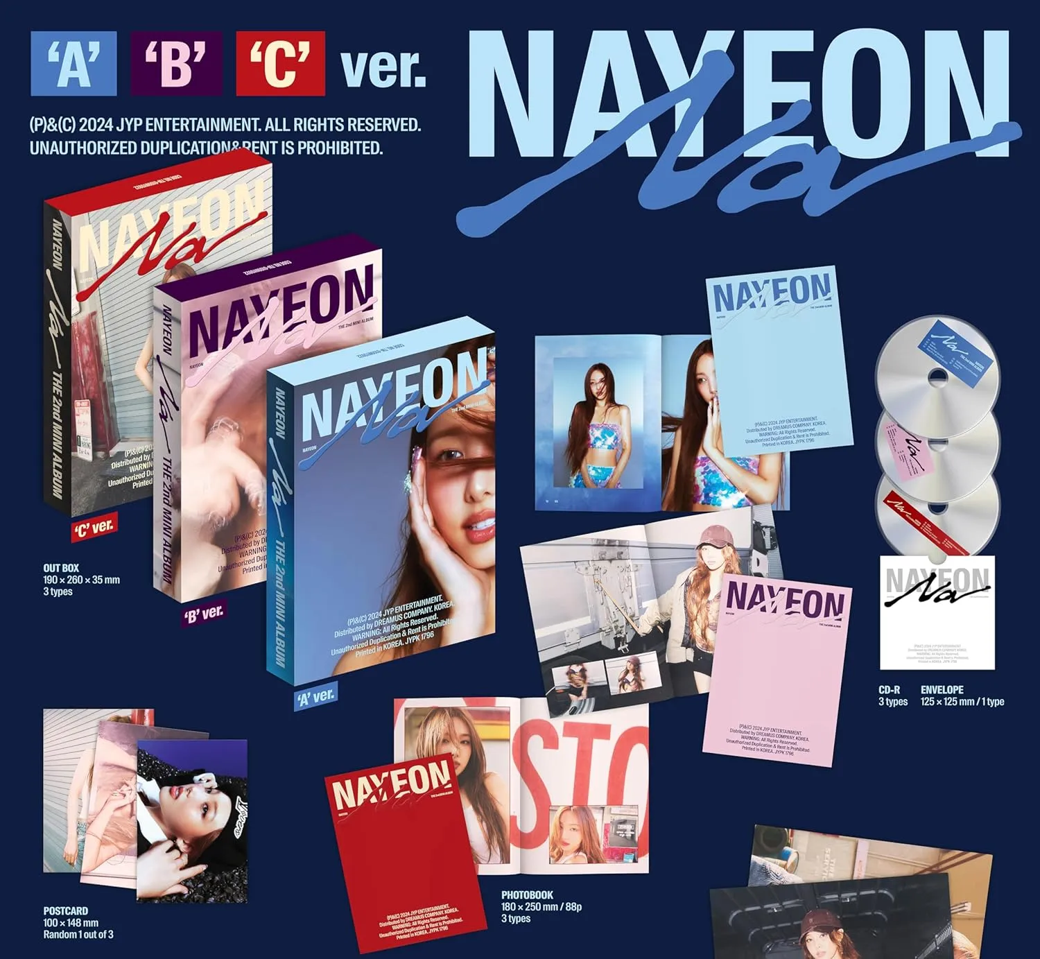 TWICE Nayeon NA 2nd Mini Album with Tracking Sealed TWC NA YEON (Standard Random Version)