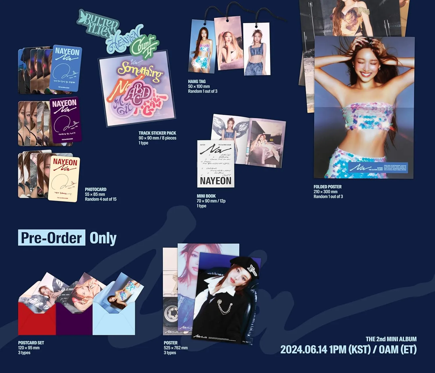 TWICE Nayeon NA 2nd Mini Album with Tracking Sealed TWC NA YEON (Standard Random Version)