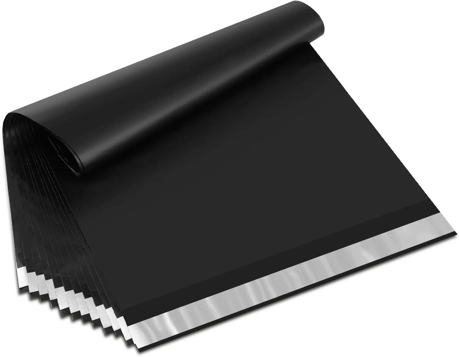 UCGOU 12x15.5 Poly Mailers Black Shipping Bags Self-Sealing Waterproof and Tear-Proof 50 Pack