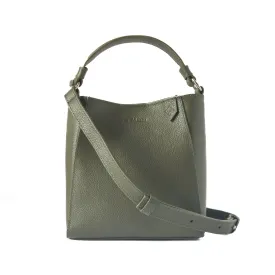 Yaya Leather Bucket Bag - Green